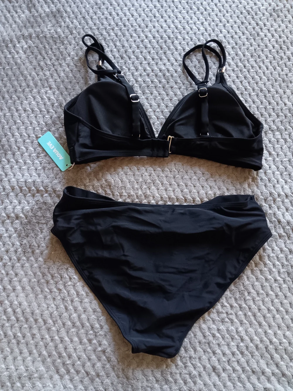 Aqua Eve Black Bikini Set – Size Medium – NWT - Picture 3 of 3